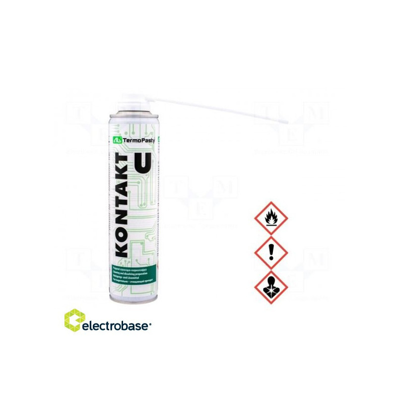 Cleaning agent, KONTAKT U, 300ml, spray, can, Signal word:Danger