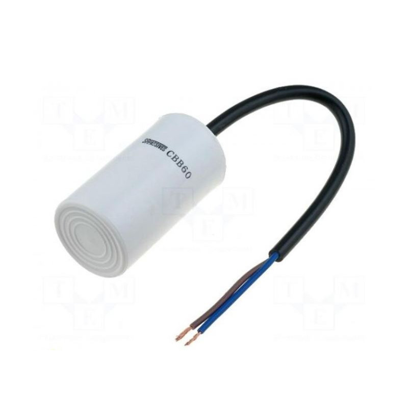 Kondensatorius: variklis, darbinis 10uF 450V ¨35x60mm -25÷70°C ±5% 3000h