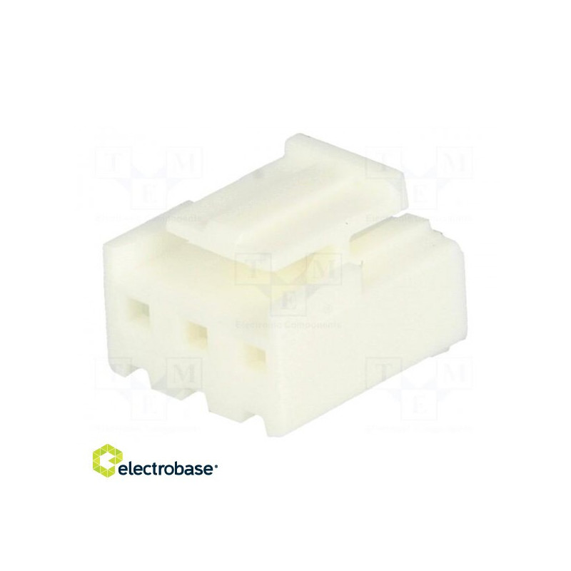 Kištukas-plokštė, moteriškas NS39, 3,96 mm, kontaktai: 3 be kontaktų, 250 V