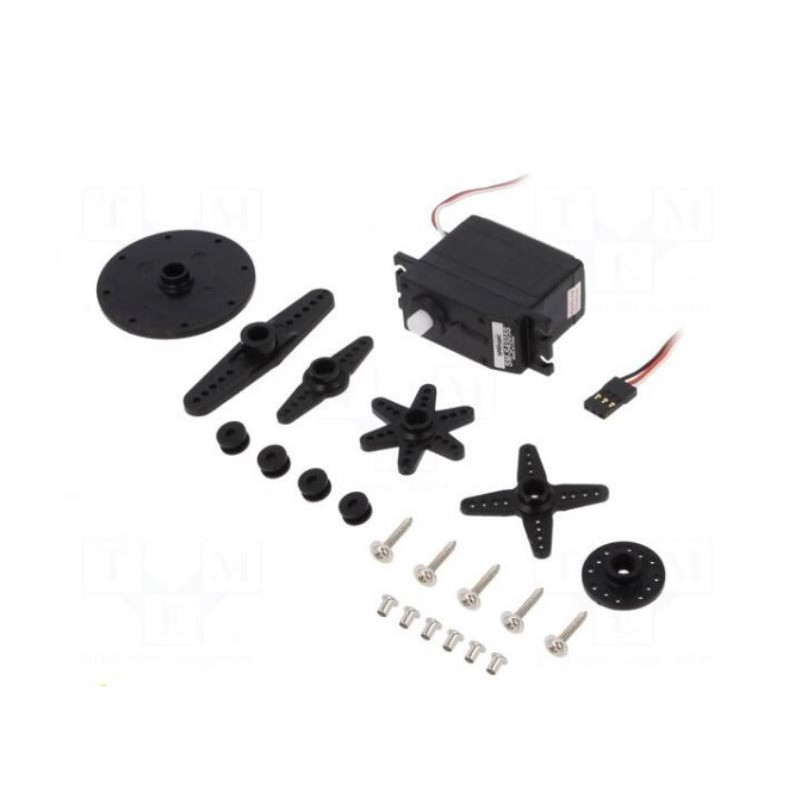 Motor: servo, 4.8÷6VDC, standard, analog, 55.6 g, 40.3x20.2x36 mm