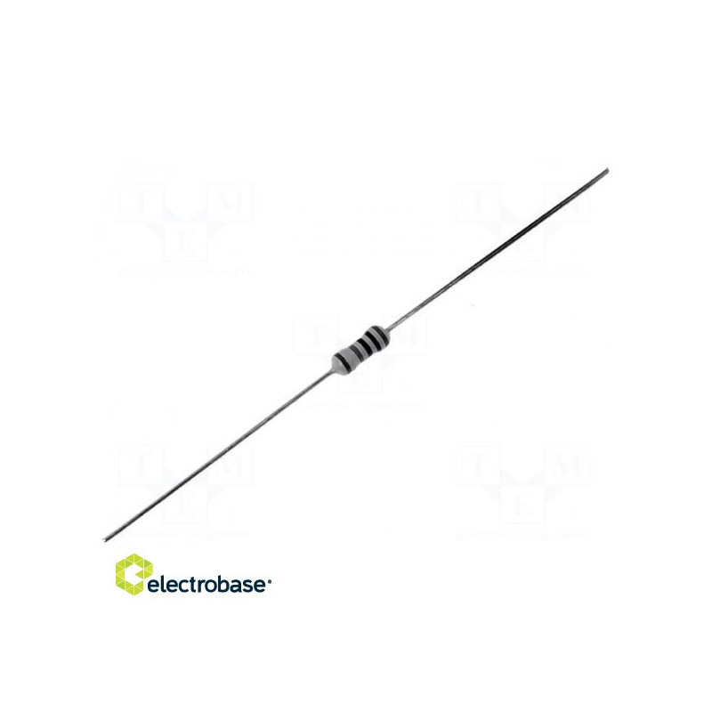 Resistor: metal film, THT, 221?, 0.6 W, ±1%, Ø2.5x6.8mm, 50ppm / °C