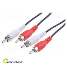 Cable RCA plug x2, both...