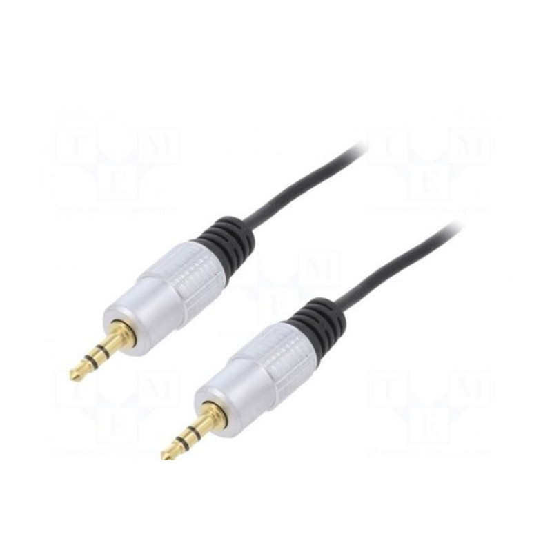 Kabelis, 3,5 mm jungtis, 2 RCA jungtys, 2 m, padengimas: auksu padengtas