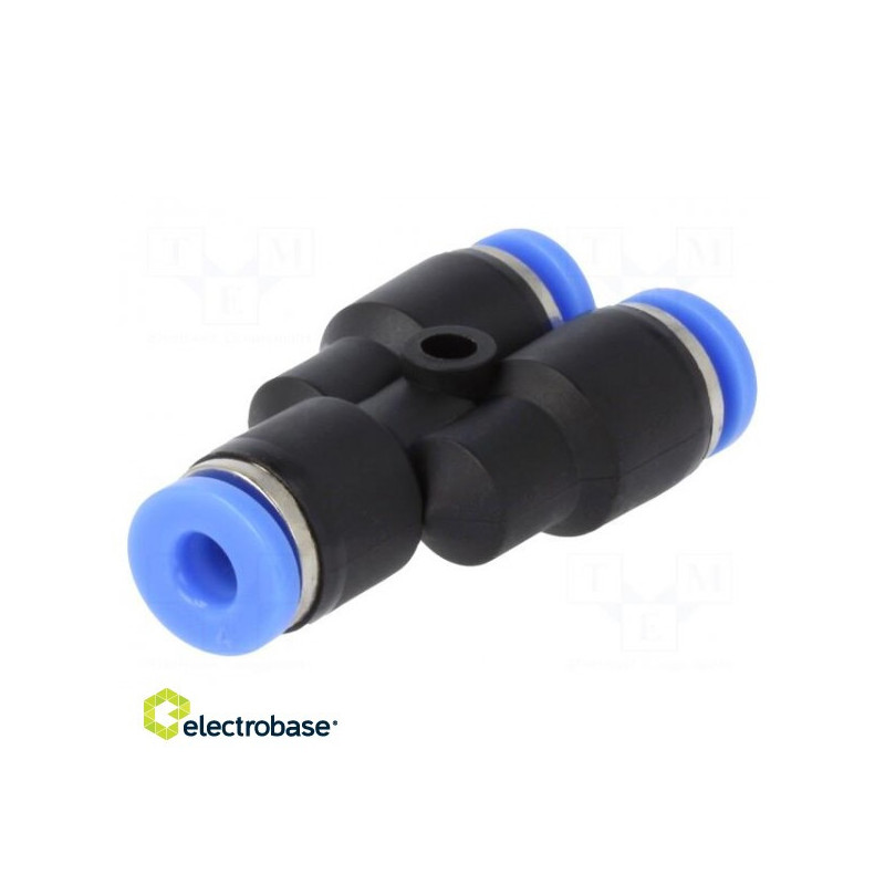 Įspaudžiama jungtis Y formos jungtis -0,95 ÷ 15 bar Medžiaga: PBT 4 mm