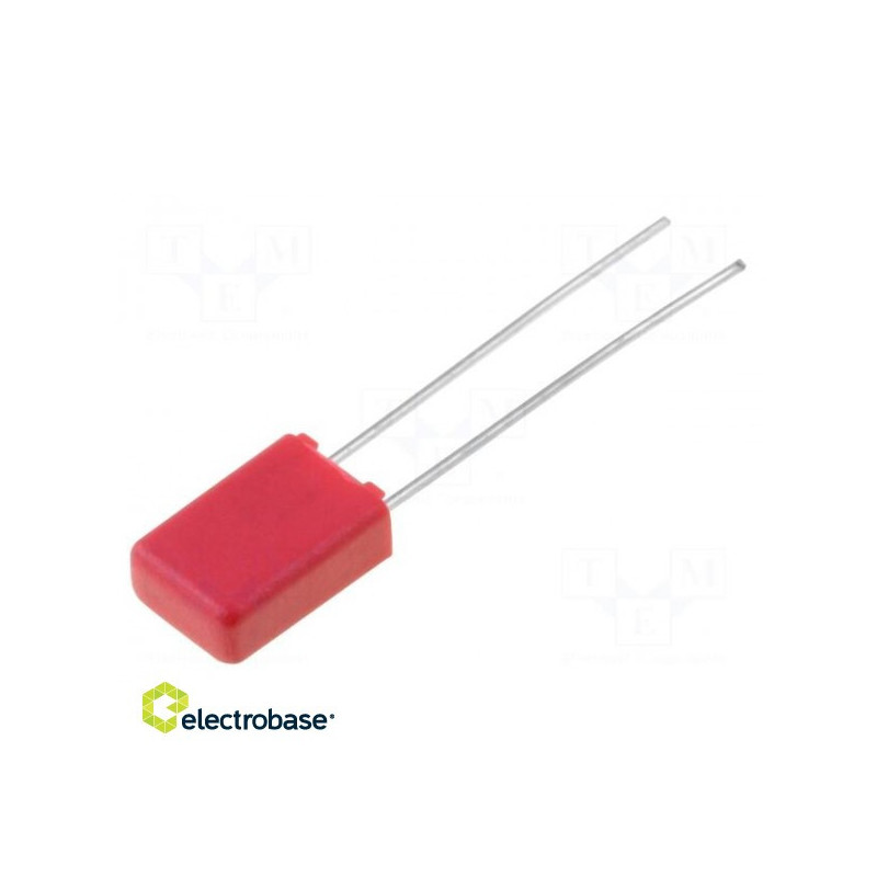 Kondensatorius: polipropilenas 330pF 2,5mm ±5% 2,5x7x4,6mm 400VDC