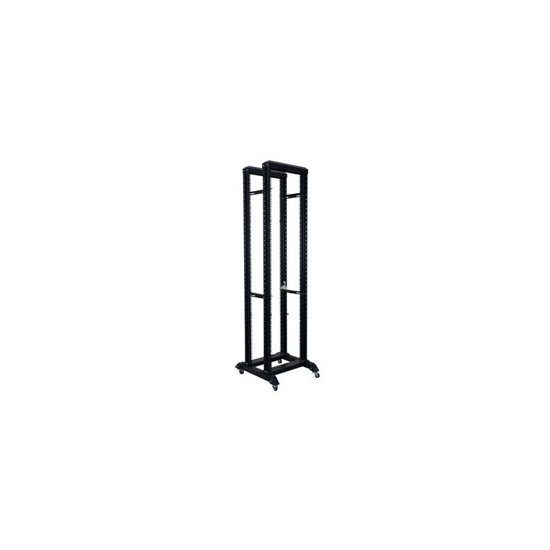 42U 19\'\' atviro tipo ant grindų pastatoma serverio spinta / 600 x 600 x 2078 mm / juoda