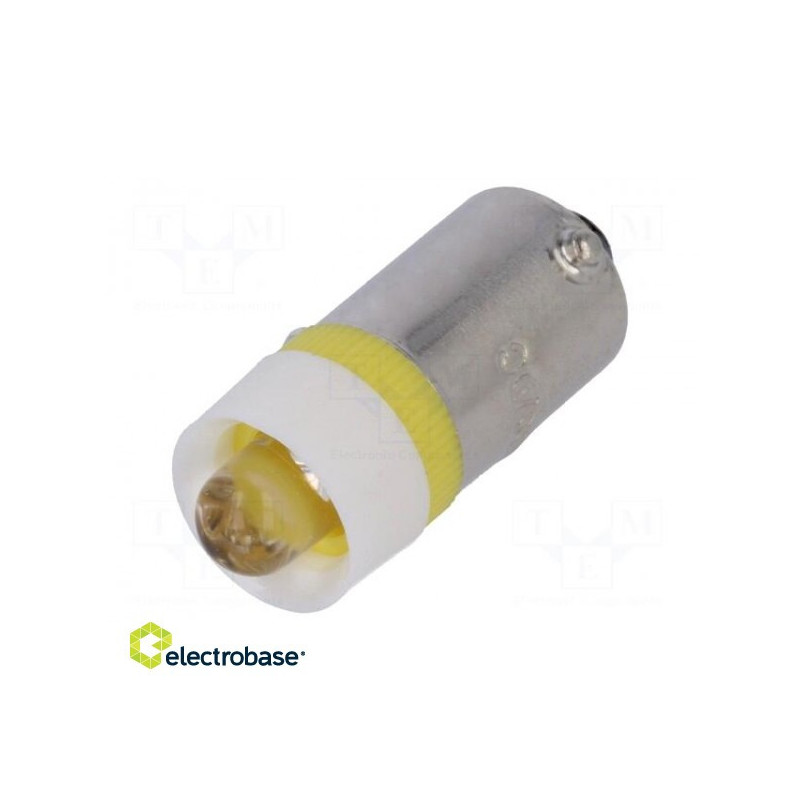 LED bulb yellow, BA9S, 24VDC, 24VAC