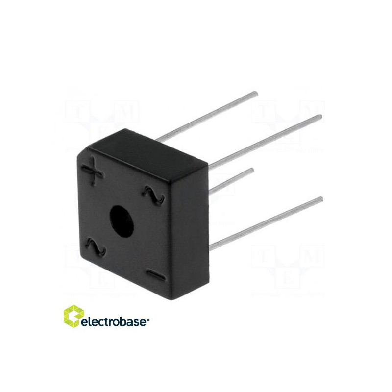 Bridge rectifier: one-phase Urmax: 800V If: 6A Ifsm: 150A THT