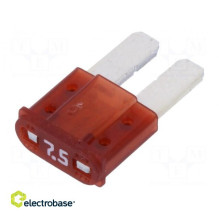 Fuse: fuse 7.5A 32VDC automotive 9.1mm MICRO2 dark-brown