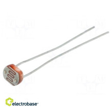 Fotorezistorius 100mW 30÷90kΩ 560nm Montavimas: THT 150VDC