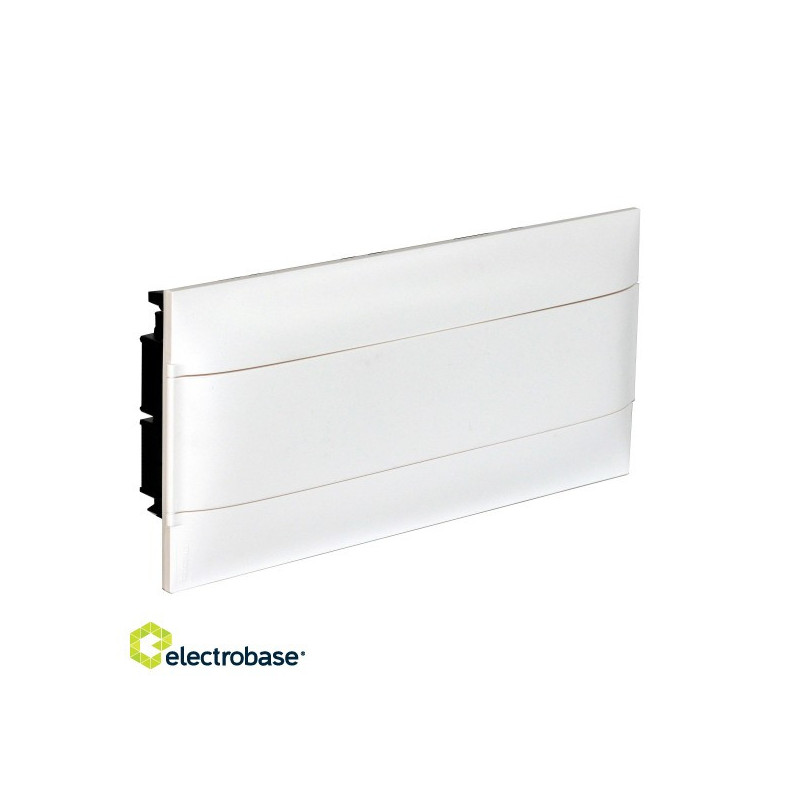 „Practibox S“ plastikinis skirstytuvas 1x22 mod. z/a be reguliavimo, tvirtos baltos durys, IP40