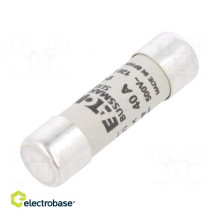 Fuse: fuse gG 40A 500VAC ceramic, cylindrical, industrial