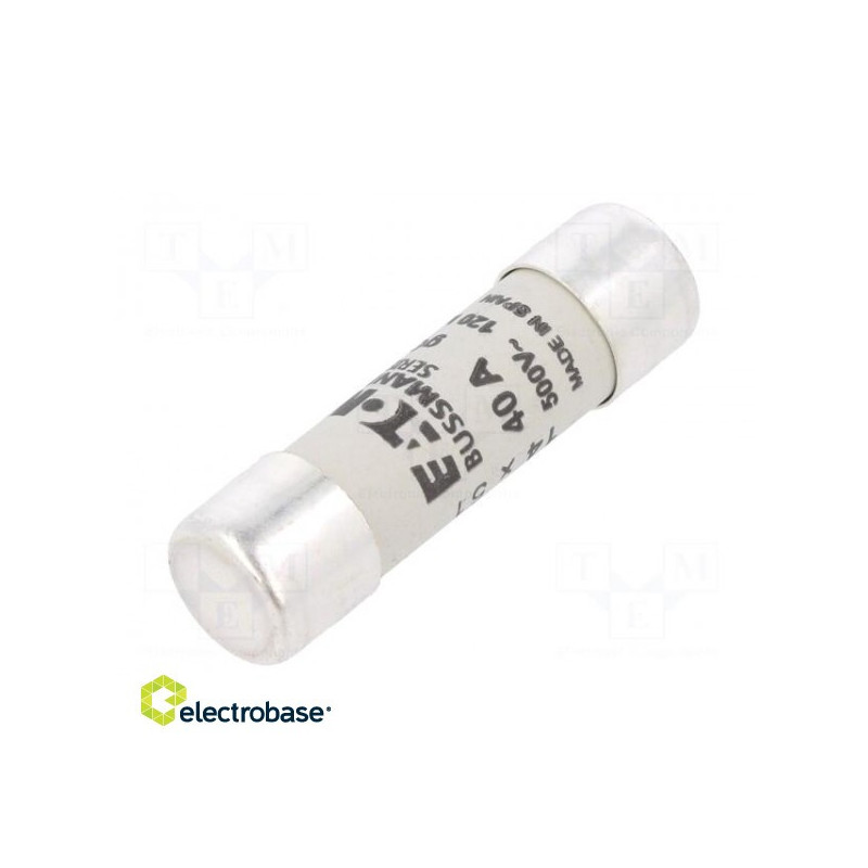 Fuse: fuse gG 40A 500VAC ceramic, cylindrical, industrial