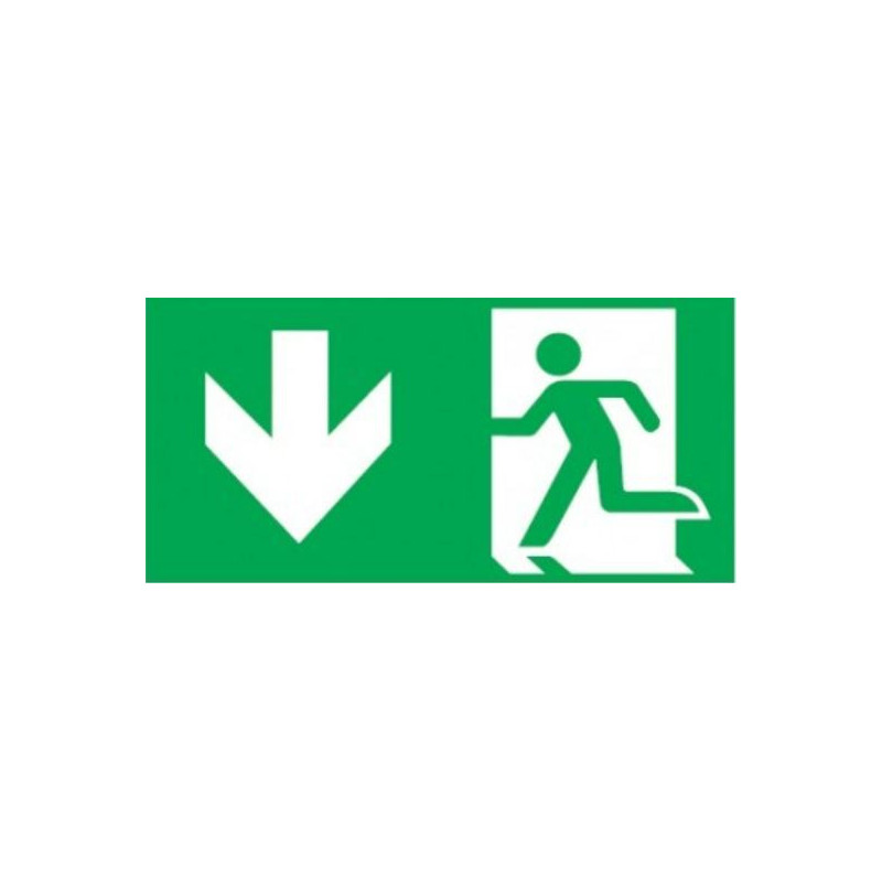 Pictogram DOWN 30x15cm for ORION double-sided E9