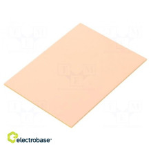 Laminate hard paper 1.6mm L: 75mm W: 100mm Coating: copper