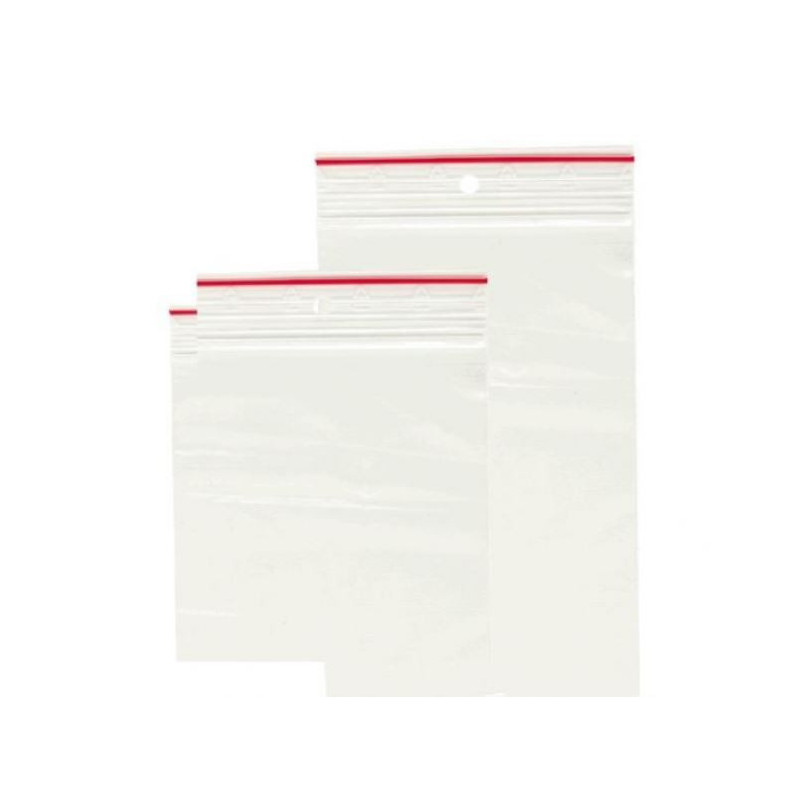 Maišeliai su užtrauktuku, 250x350mm, LDPE, 45mk, 100 vnt.