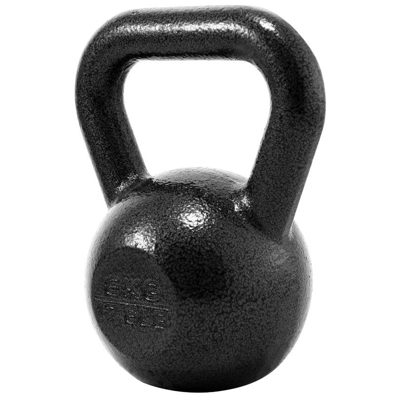 PROIRON PRKHKB08K Kettlebell Weight, 1 pc, 8 kg, Black, Cast Iron