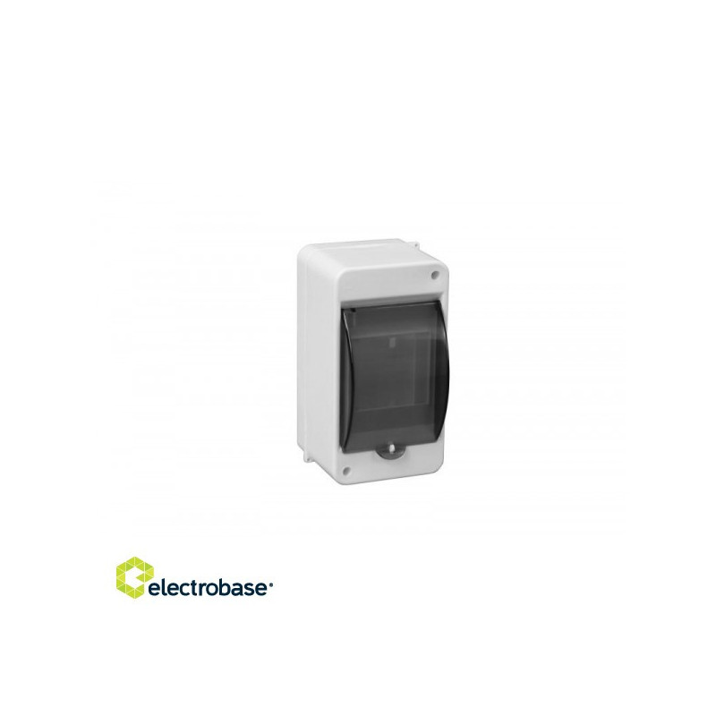 Partition surface plaster 3 modules with transparent door IP41