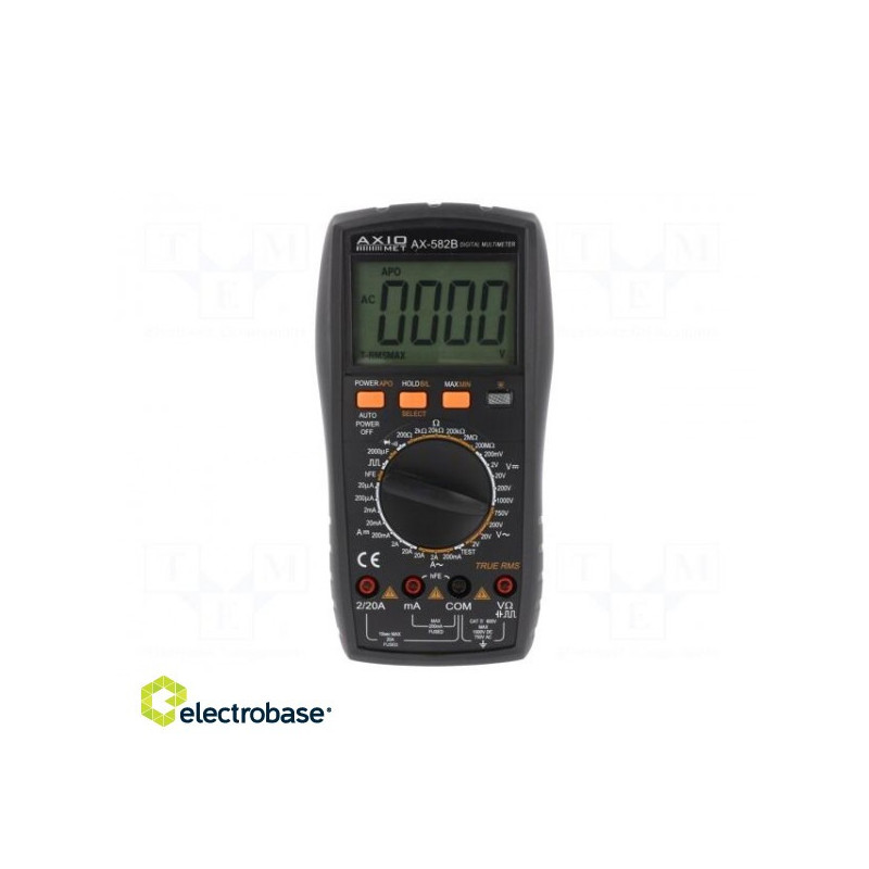 Digital multimeter LCD 3.5 digit 28mm, with a backlit 3V