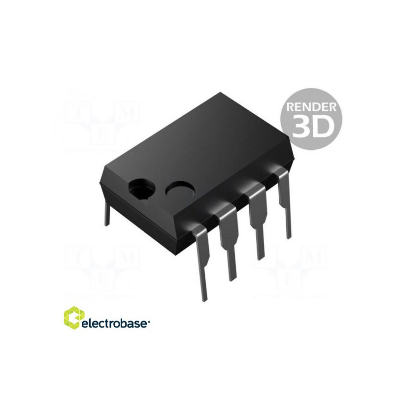 Operational amplifier, 700kHz, Channels:2, DIP8, 3÷32 / ±1,5÷16VDC ROHS