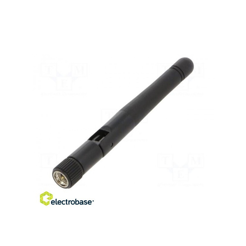 Antena, „Bluetooth“, „Wi-Fi“, „ZigBee“, 2,8 dBi, tvirtinimas: pasukamas, SMA
