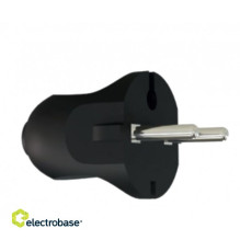 VX1102B - Plug without ground, black