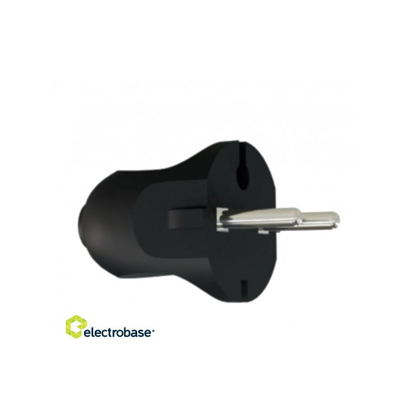 VX1102B - Plug without ground, black
