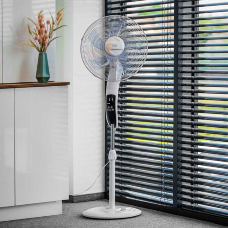 Galingas ventiliatorius, Valdymo ekranas, 3 greičiai, Iki 50 W, 90° automatinis osciliavimas