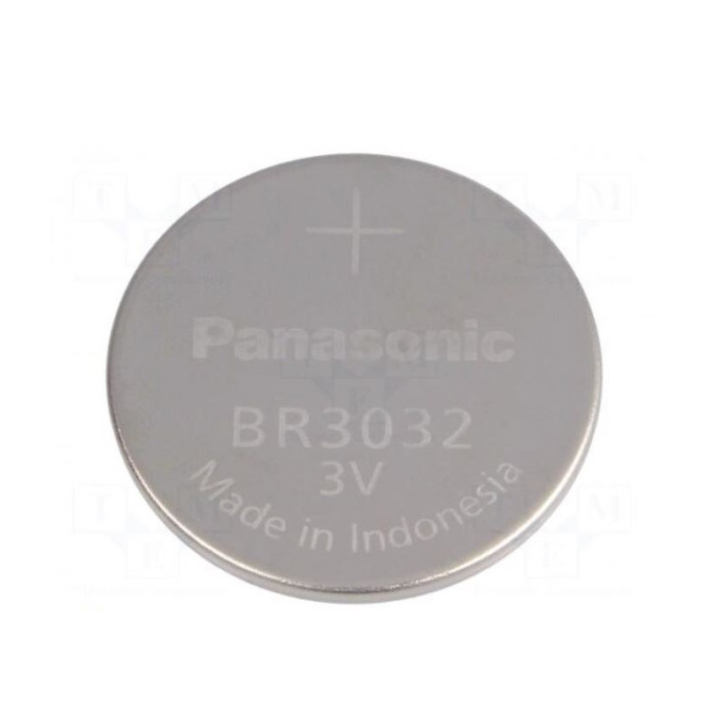 Baterija: ličio, 3V, BR3032, monetinė, Ø30x3,2 mm, 500 mAh