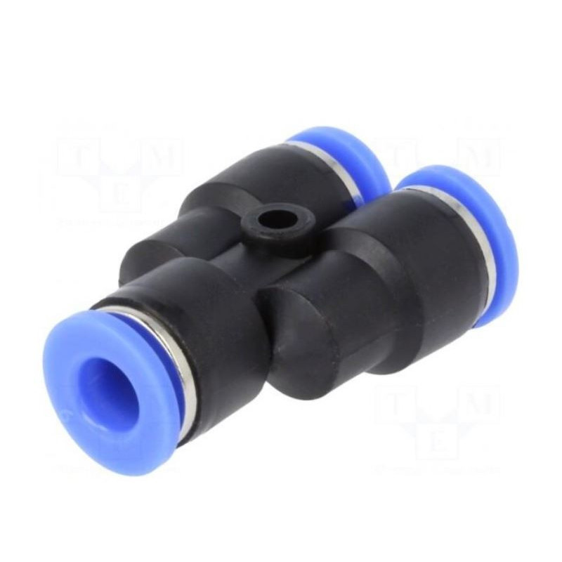 Įspaudžiama jungtis, Y formos sujungiklis, -0,95÷15 bar, medžiaga: PBT, 6 mm