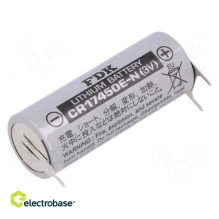 Baterija: ličio, 3 V, 4/5 A, CR8L, 2600 mAh, neįkraunama