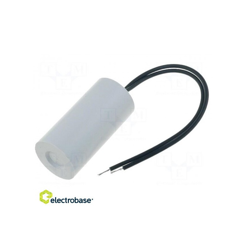 Kondensatorius: variklio, darbinis, 30uF, 450V, Ø45x78mm, -25÷70°C, ±10%, W: 7
