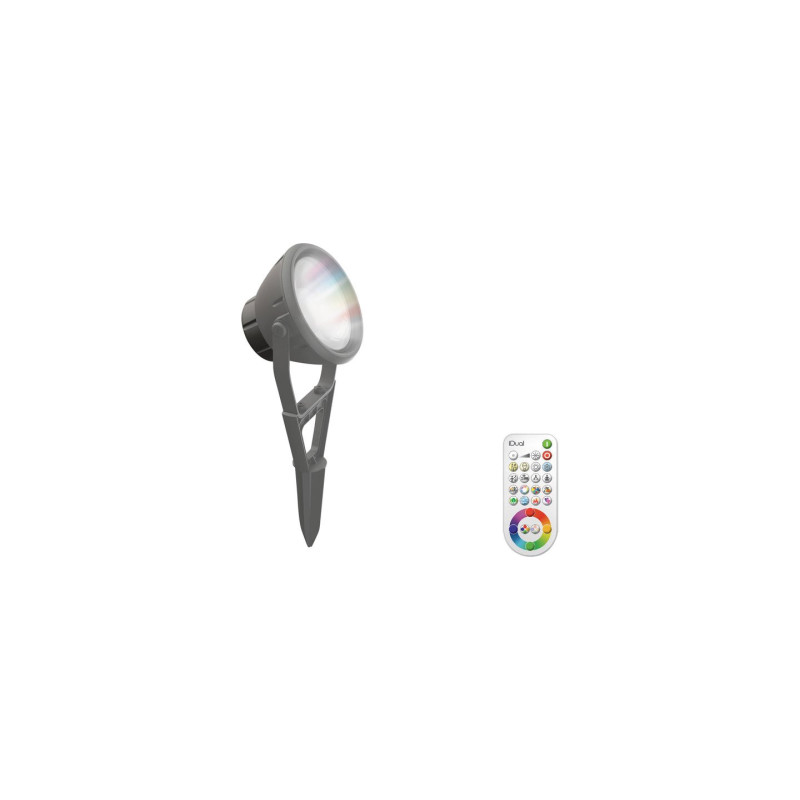 Garden spotlight, 16W, 750lm IP65, remote controlled