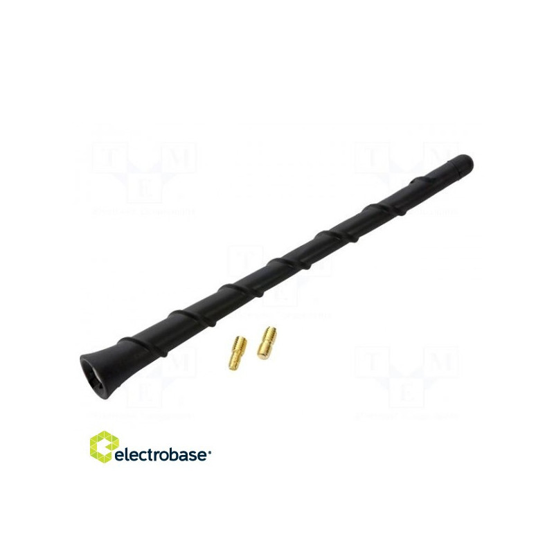 Antenos stiebas 0,2 m M5, UNF10-32 Spalva: juoda