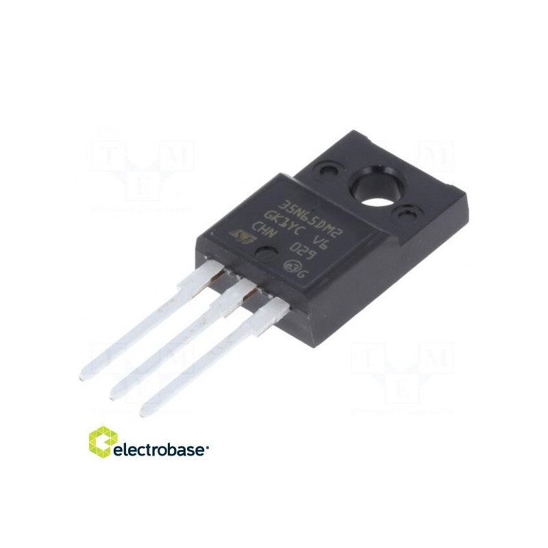 Tranzistorius: N-MOSFET, MDmesh™ DM2, vienpolis, 650 V, 20 A, Idm: 90 A
