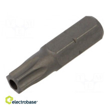 Screwdriver bit, Torx® with protection, T30H, Total length: 25 mm