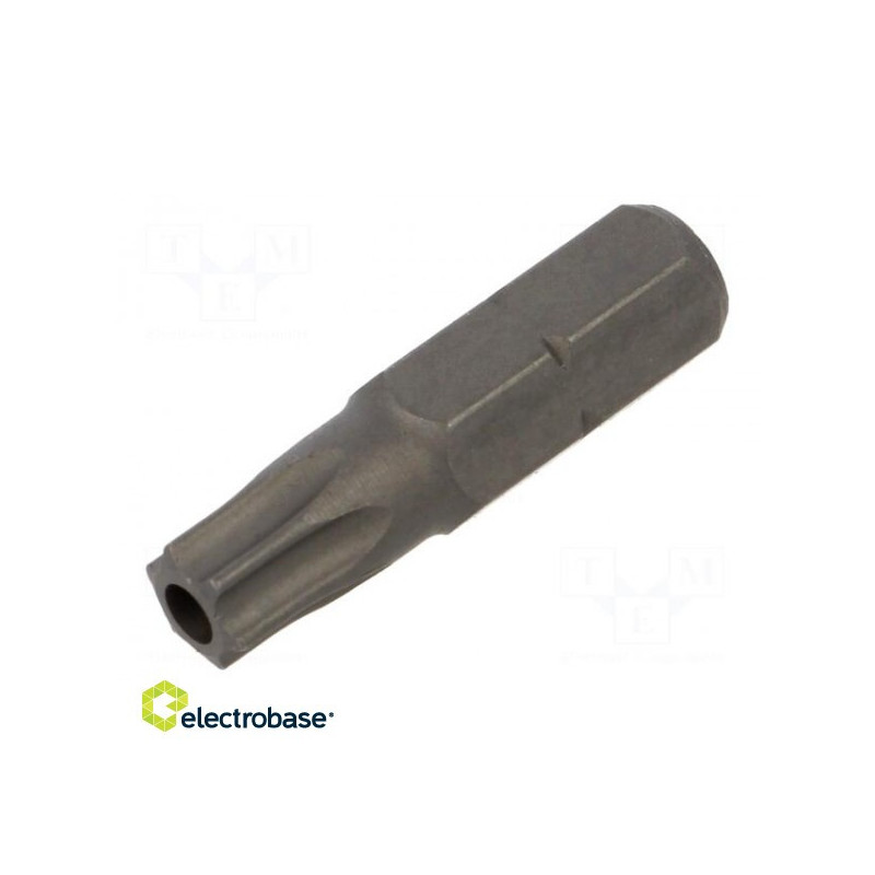 Screwdriver bit, Torx® with protection, T30H, Total length: 25 mm