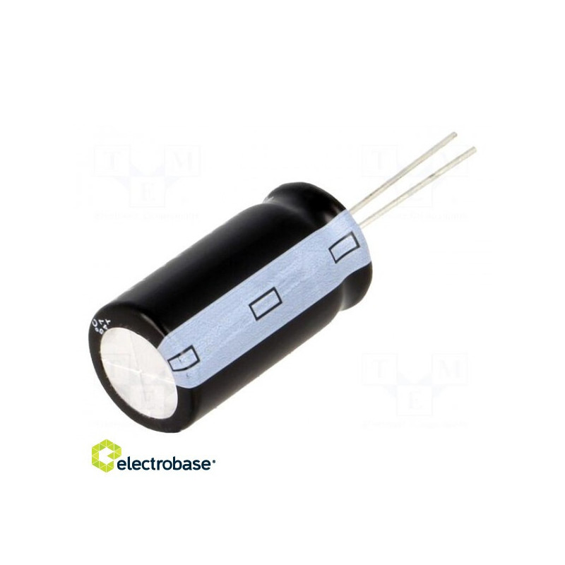 Kondensatorius: elektrolitinis THT 6.8uF 450VDC ¨10x20mm Žingsnis: 5mm