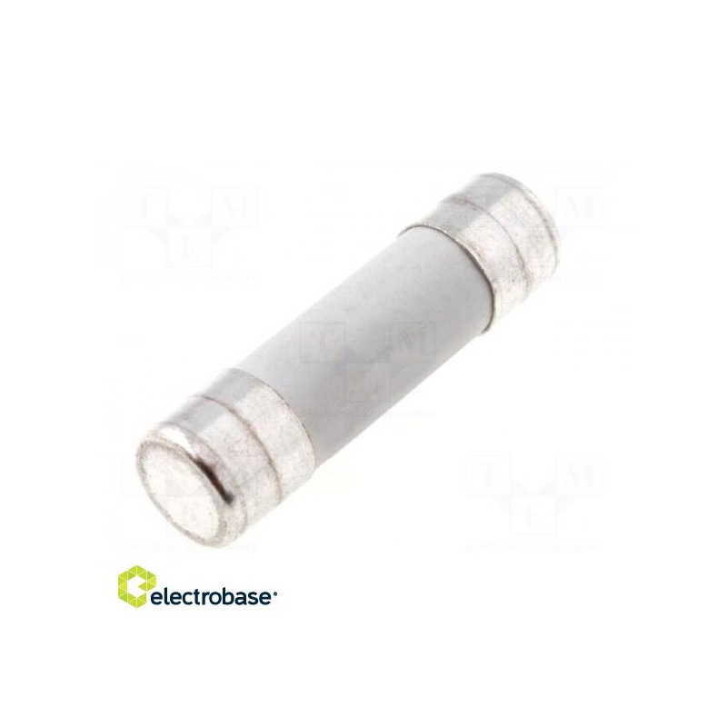 Fuse: fuse, gG, 16A, 500VAC, ceramic, cylindrical, industrial