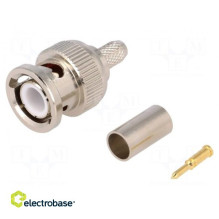 Plug, BNC, Male, straight,...
