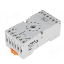 Lizdas, PIN: 11, 10A, 250VAC, Montavimas: DIN, ant skydelio, Serija: R16