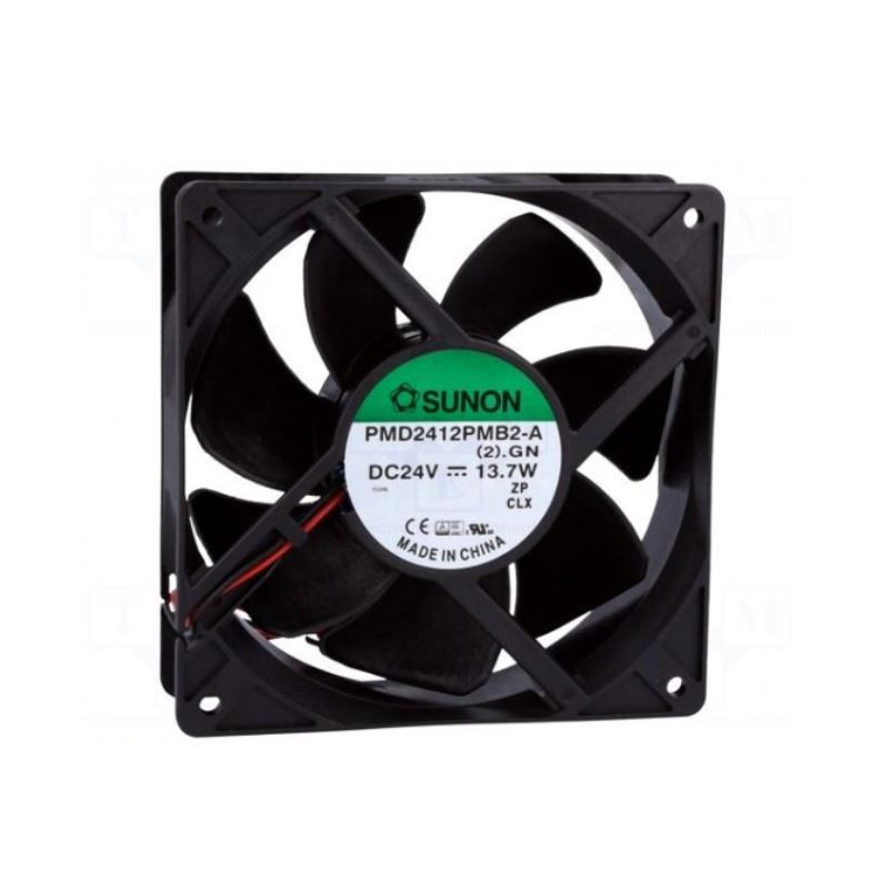 Ventiliatorius: DC ašinis 24VDC 120x120x38mm 288.82m3/h 51dBA Ilgis: 300mm