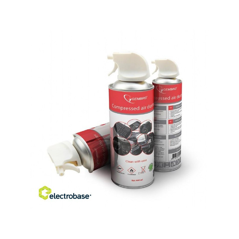 Gembird Compressed air vacuum cleaner (flammable) 400 ml