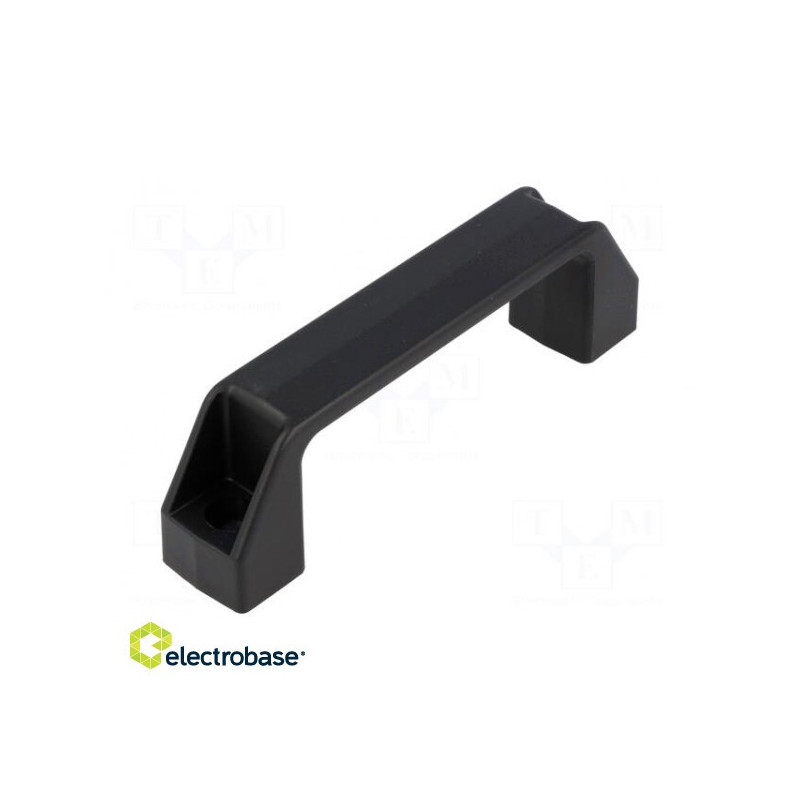 Handle, Mat: technopolymer (PA), black, H: 41 mm, Length: 137 mm, W: 26 mm