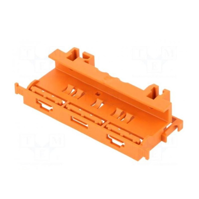 Mounting bracket WAGO 221 Series - 4 mm² connectors on DIN-35 rail Orange 221-500