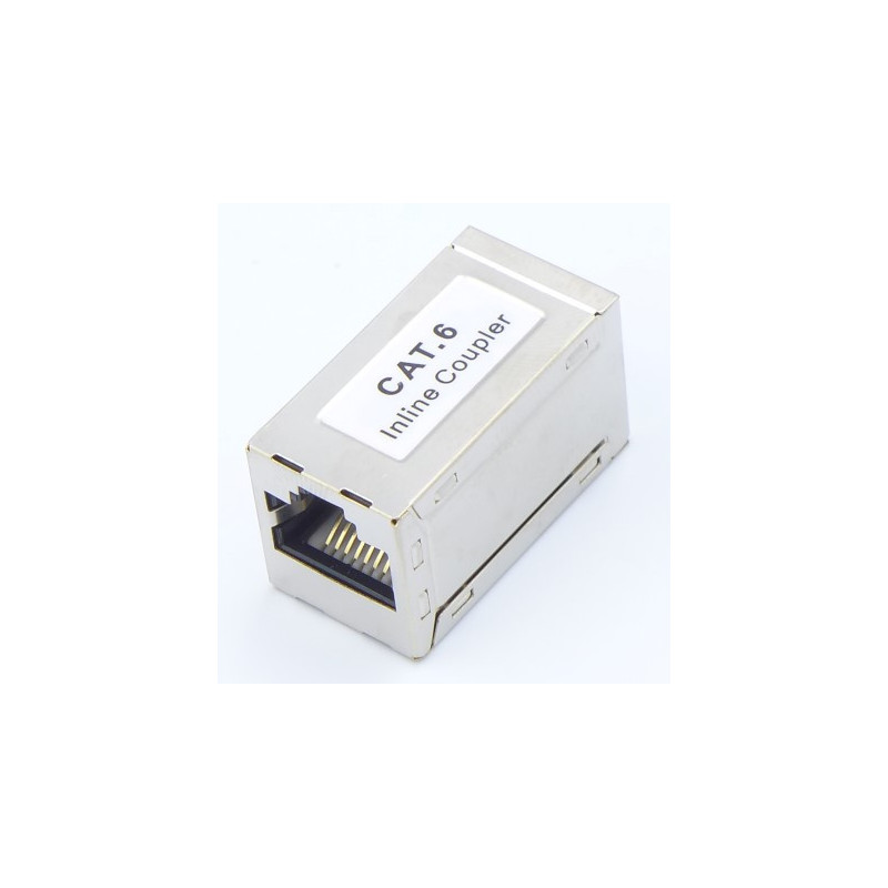 CAT6 CAT5E ekranuotas linijinis jungties adapteris, 2xRJ45, STP, FTP