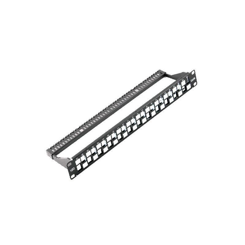 Komutacinė panelė CAT6a Zigzag Unloaded (Komutacinė panelė)