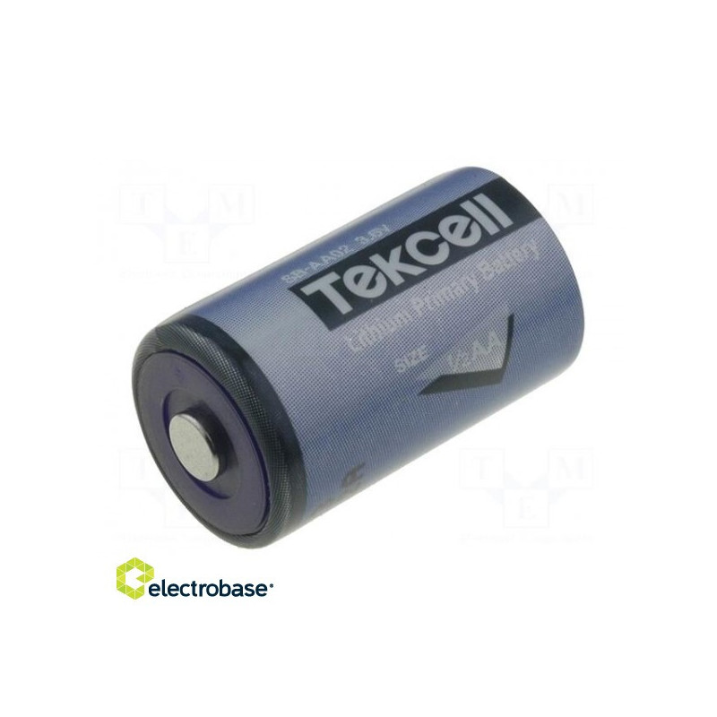 Baterija: ličio, 3,6 V, 1/2 AA, Ø14,3 x 24,6 mm, 1200 mAh