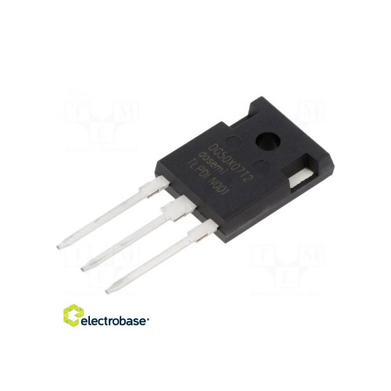 Tranzistorius: IGBT, 650 V, 50 A, 714 W, TO247