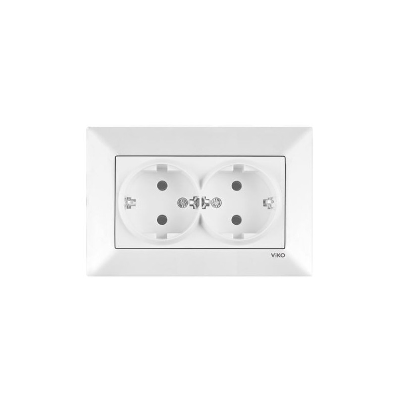 Meridian Double electrical socket with grounding